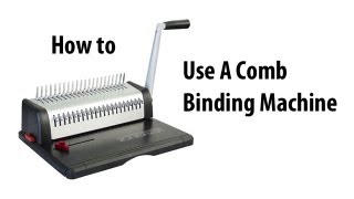 How to Comb Bind [upl. by Enymzaj]