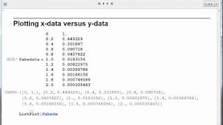 Plotting data in Mathematica [upl. by Sybley]