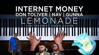 Internet Money  LEMONADE ft Don Toliver NAV and Gunna  The Theorist Piano Cover [upl. by Islean119]