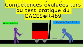 CACES ® R489 1A 3 5 conseils pour réussir votre test pratique caces logistique logistics bacpro [upl. by Hctub282]