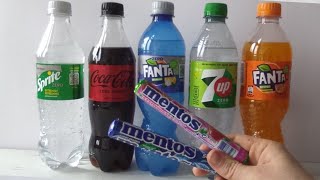 🔥Mentos ﻿🔥Coca Cola Fanta Sprite 7 Up 🔥 ASMR [upl. by Inva503]