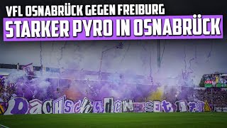 OsnabrückFans mit starker Pyro amp Choreo im DFBPokal VfL Osnabrück  SC Freiburg 04 [upl. by Issim]