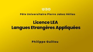 Licence LEA Langues Etrangères Appliquées [upl. by Amles680]