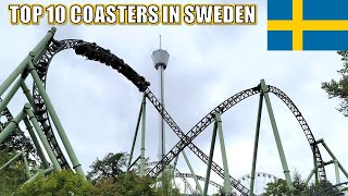 Top 10 Roller Coasters in Sweden [upl. by Singband]