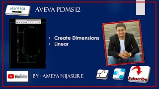 AVEVA PDMS DRAFT Create Dimension Linear [upl. by Erena308]