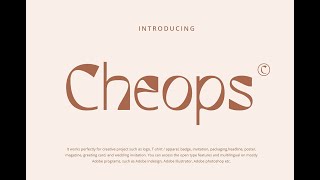 Cheops Font Download [upl. by Llehsad]