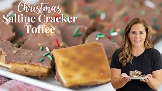 Easy Saltine Cracker Toffee RecipeChristmas Crack [upl. by Primalia]