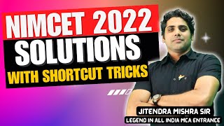 How to Crack NIMCET 2024 with Shortcut Tricks  NIMCET 2022 SOLUTIONS  JMA India’s No1 Institute [upl. by Samaria]