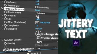 Jittery Text tutorial  After Effects [upl. by Steck]