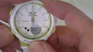 How to set the time on a Casio BabyG BGS100 watch [upl. by Eiuqcaj796]