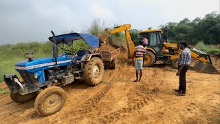 New Jcb 3dx Backhoe Loader Machine Loading Mud In Powertrack 434 Ds Plus Tractor  Jcb Tractor  Jcb [upl. by Adnesor254]