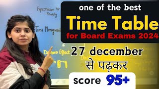 Best Time Table  Last 1 Month Strategy for Class 1012  prepare for board exams 2024 [upl. by Sedrul72]