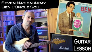 Seven Nation Army Ben l’Oncle Soul  White Stripes  Rhythm Guitar  Lesson  Tutorial [upl. by Eillil]