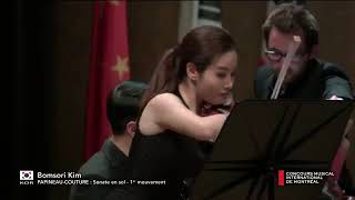 Bomsori Kim  Papineau CoutureSonata in G major 1st mov at Semifinal round of CMIM on 28052016 [upl. by Ydnamron]