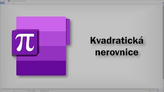 Matematika  Kvadratická nerovnice [upl. by Meeks]