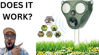 Ultrasonic Solar Outdoor Animal Repeller REVIEW [upl. by Haimorej]