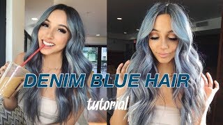 Loréal Colorista  DENIM BLUEHAIR TUTORIAL [upl. by Vandervelde229]