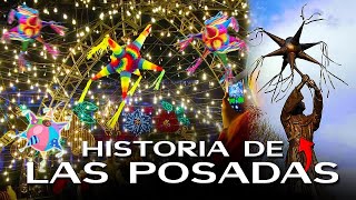 Así es una posada mexicana historia y significado de las posadas Acolman el origen de las Piñatas [upl. by Anasxor]