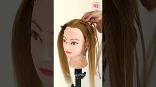 Stunning Side Braided Bun Hairstyle with Decorative Pin  Step by Step Tutorial for Girls [upl. by Pasquale]