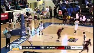 Dasonte Bradford of Humboldt power slam in 2013 TSSAA 1A Qtrs [upl. by Nogas]