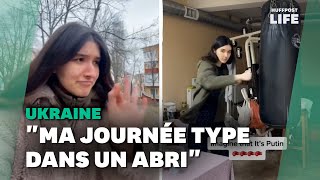 Pendant la guerre en Ukraine elle raconte son quotidien dans un abri antibombe [upl. by Stephanie]