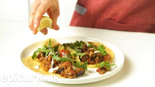 How to Make Chickpea Crêpe Tacos  Epicurious [upl. by Ardnoyek96]