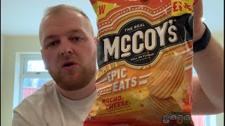 McCoys Epic Eats Nacho Cheese Flavour Crisps  Review [upl. by Polad111]