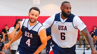 Team USA Basketball Players Prepare for 2024 Olympics in Paris [upl. by Stanwinn]