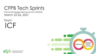 HMDA Tech Sprint ICF — consumerfinancegov [upl. by Nerak]