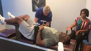 DeShauns Acute Lower Back Pain amp Sciatica First Chiropractic Adjustment [upl. by Amesari287]