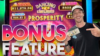 I Got The Bonus On A Dancing Drums Slot Machine At Coushatta Casino Resort [upl. by Erdei610]