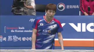 Victor Korea Open 2016  Badminton F M4MS  Son Wan Ho vs Qiao Bin [upl. by Sale]