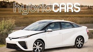 2016 Toyota Mirai Fuel Cell Car First Drive  HybridCarscom Review [upl. by Swope]