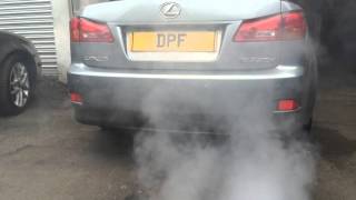 Lexis IS220d DPF regeneration after cleaning procedure at wwwdoncasterdpfcleaningcouk [upl. by Calabrese]