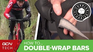 How To DoubleWrap Handlebar Tape  Set Up Your Road Bike For Cobbles [upl. by Trebron]