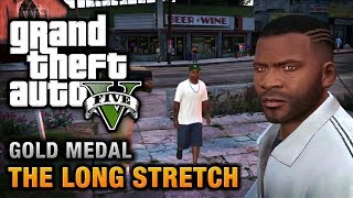 GTA 5  Mission 9  The Long Stretch 100 Gold Medal Walkthrough [upl. by Arri]