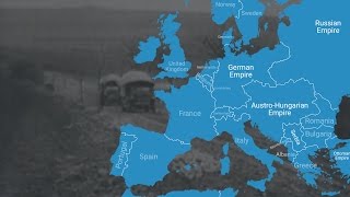 Animated Map Shows How World War I Changed Europes Borders [upl. by Delija320]