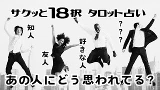 【タロット占い】【⚠️やや辛口あり１８択】あの人にどう思われてる？ 路地占〜gray〜 タロット タロットカード [upl. by Atsirhcal]