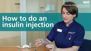 How to do an Insulin Injection [upl. by Ilajna]