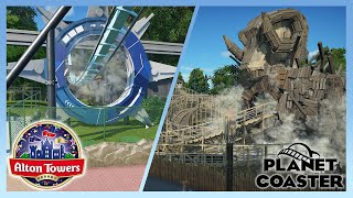 Riding The BEST Alton Towers Recreations on PLANET COASTER [upl. by Ewald]