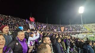 Fiorentina 2 Genk 1 30 Novembre 2023 conference legue Curva Fiesole [upl. by Ianej306]