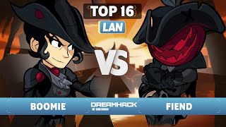 Boomie vs Fiend  Top 16  Dreamhack San Diego 2023  LAN 1v1 [upl. by Atoiganap]