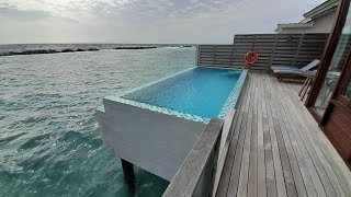 Atmosphere Kanifushi Maldives resort hotel review room tour [upl. by Irtimd]