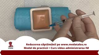 Model de practica injectia intramusculara  Curs video [upl. by Danas]