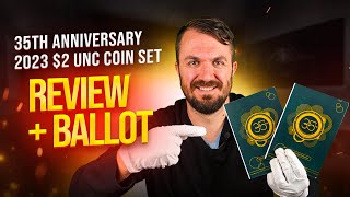 BALLOT  REVIEW 2023 2 Uncirculated FourteenCoin Collection  35th Anniversary of the 2 Coin [upl. by Eniamrahc]