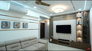 2BHK Interiors  Murali amp Bhavani  Ramky One Harmony  Hyderabad  Lucky Interiors [upl. by Erialc]