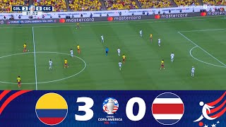 Colombia vs Costa Rica 30  CONMEBOL Copa América 2024™  Match Highlights [upl. by Lauhsoj]