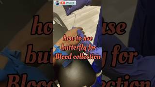 Butterfly kaise lagayeBlood collection Butterfly methodBlood collectionyoutubeshorts ytshorts [upl. by Valli607]