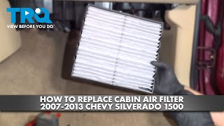 How to Replace Cabin Air Filter 20072013 Chevy Silverado [upl. by Tacy]