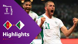 Cameroon v Algeria  FIFA World Cup Qatar 2022 Qualifier  Match Highlights [upl. by Nabru]